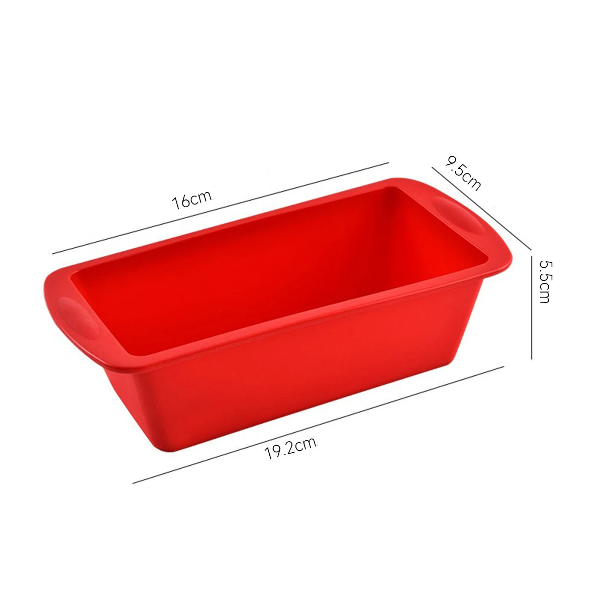 Moule à cake silicone – Rouge souple et antiadhésif 19,2 cm