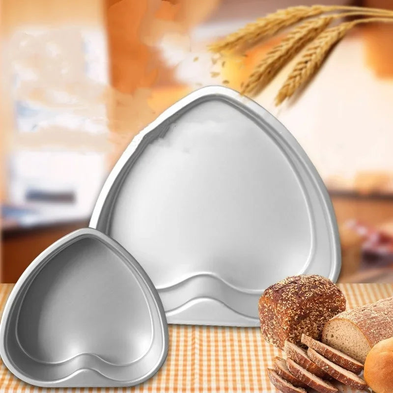 Moule coeur 15 cm en aluminium – Fond amovible pour pâtisserie