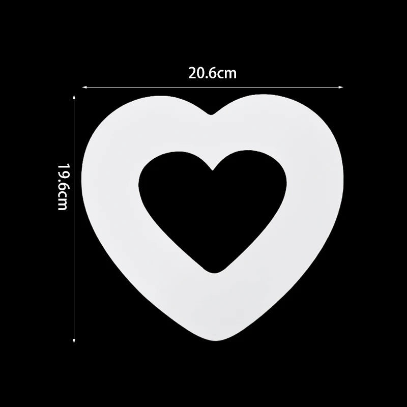 Moule coeur en silicone – Pochoir gâteau en forme de cœur
