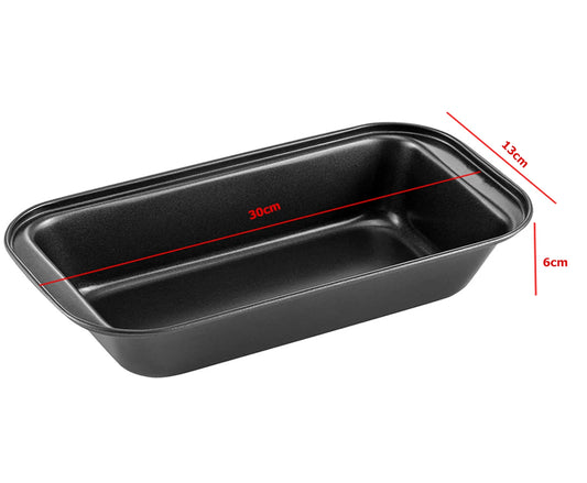 Moule à cake 30 cm en acier – Cuisson facile pour 8 à 10 parts