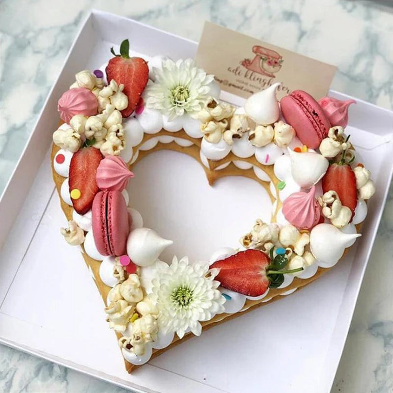 Moule coeur en silicone – Pochoir gâteau en forme de cœur
