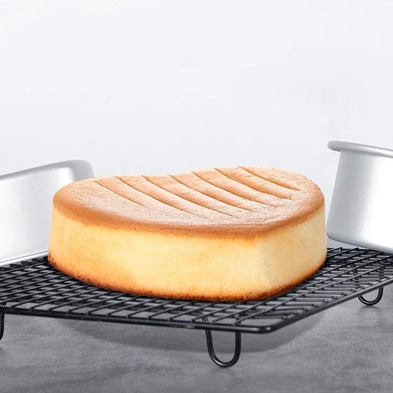 Moule en cœur 20 cm avec fond amovible – Aluminium professionnel