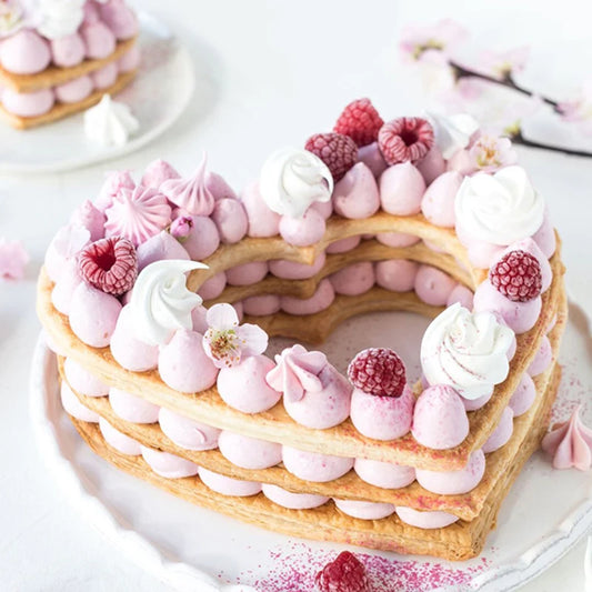 Moule coeur en silicone – Pochoir gâteau en forme de cœur