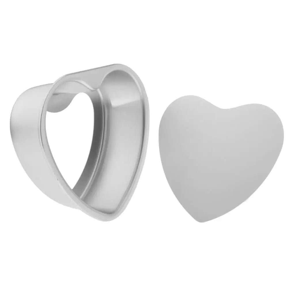 Moule en forme de cœur aluminium – Antiadhésif fond amovible 15 à 21 cm